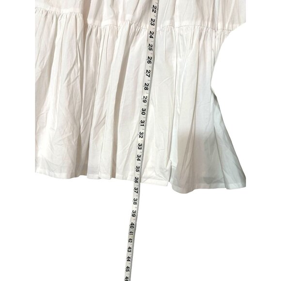 NWT FRENCH CONNECTION Womens Rhodes Conscious Poplin White‎ Shirt Dress - Picture 12 of 13